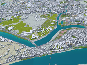 new taipei city taiwan 80 km Model 3D