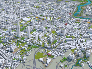 new taipei city taiwan 80 km Model 3D