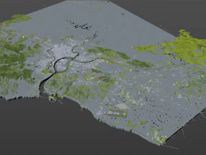 new taipei city taiwan 80 km 3D Model
