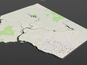 new taipei city taiwan 80 km 3D Model
