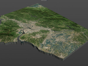new taipei city taiwan 80 km Model 3D