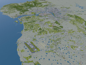 new taipei city taiwan 80 km Model 3D