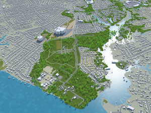 newport news city virginia usa 40km 3D Model
