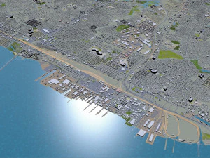 newport news city virginia usa 40km 3D Model