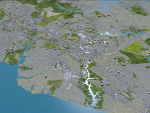 newport news city virginia usa 40km 3D Model