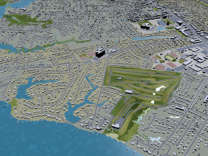 newport news city virginia usa 40km 3D Model