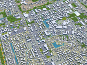 newport news city virginia usa 40km 3D Model
