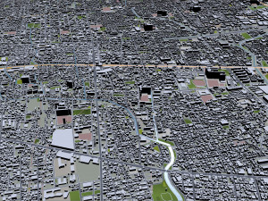 nishinomiya city japan 30km 3D मॉडल