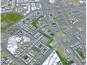 Noida city india 35km 3D Model