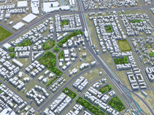 Noida city india 35km 3D Model