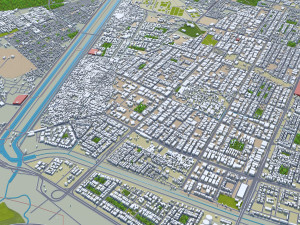 Noida city india 35km 3D Model