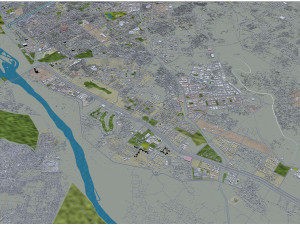 Noida city india 35km 3D Model