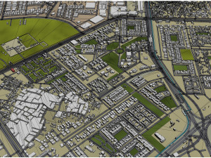 Noida city india 35km 3D Model