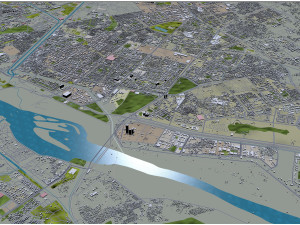 Noida city india 35km 3D Model