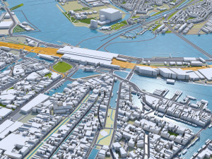 north holland city netherlands 150km 3D Model