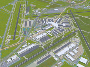 north holland city netherlands 150km 3D Model
