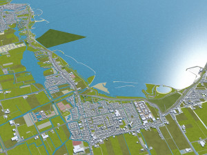 north holland city netherlands 150km 3D Model
