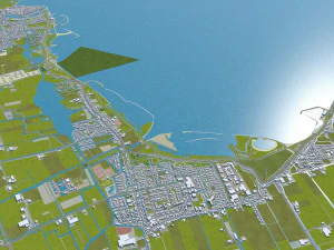 north holland city netherlands 150km 3D Model