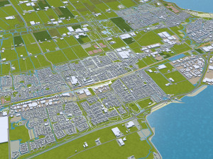 north holland city netherlands 150km 3D Model