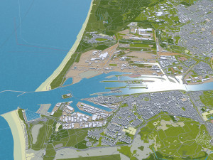 north holland city netherlands 150km 3D Model