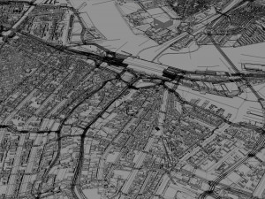 north holland city netherlands 150km 3D Model