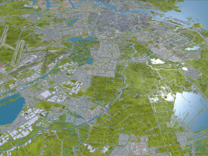 north holland city netherlands 150km 3D Model