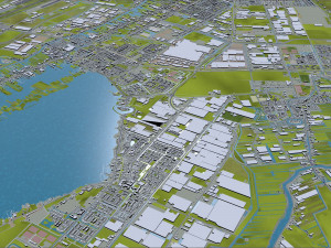 north holland city netherlands 150km 3D Model