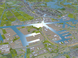 north holland city netherlands 150km 3D Model