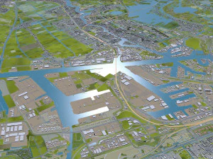 north holland city netherlands 150km 3D Model