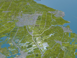 north holland city netherlands 150km 3D Model