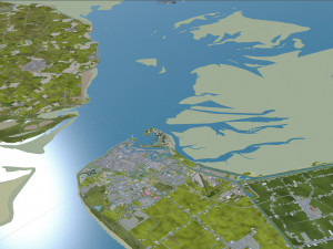 north holland city netherlands 150km 3D Model