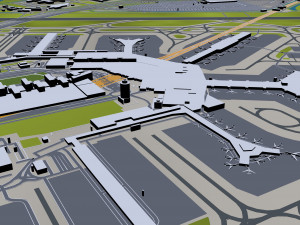 north holland city netherlands 150km 3D Model