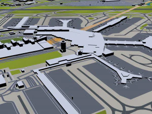 north holland city netherlands 150km 3D Model