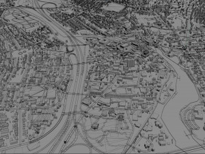 norwalk city connecticut usa 20km 3D Model