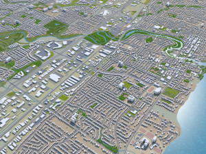 oakville city ontario canada 25km Modèle 3D