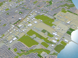 oakville city ontario canada 25km Modèle 3D