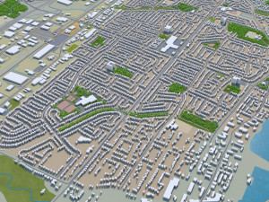 oakville city ontario canada 25km Modèle 3D