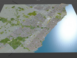 oakville city ontario canada 25km Modèle 3D