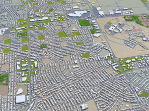 odessa city texas usa 30km Modelo 3D