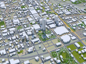 oklahoma city oklahoma usa 80km 3D Model