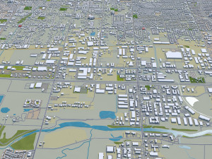 oklahoma city oklahoma usa 80km 3D मॉडल