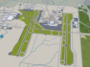 oklahoma city oklahoma usa 80km 3D मॉडल