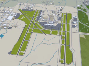 oklahoma city oklahoma usa 80km 3D Model