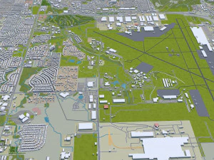 oklahoma city oklahoma usa 80km 3D Model