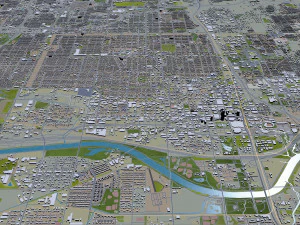 oklahoma city oklahoma usa 80km 3D Model