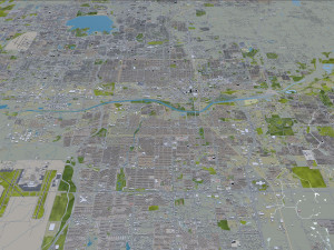 oklahoma city oklahoma usa 80km 3D मॉडल
