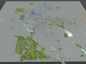 oklahoma city oklahoma usa 80km 3D मॉडल
