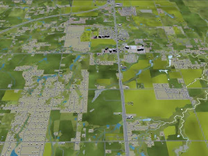 oklahoma city oklahoma usa 80km 3D Model