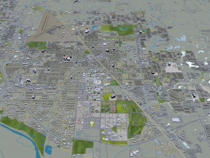 oklahoma city oklahoma usa 80km 3D मॉडल