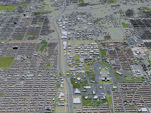 oklahoma city oklahoma usa 80km 3D Model